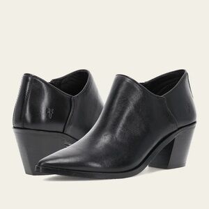 Frye Black Leather Ankle Booties *NEW*